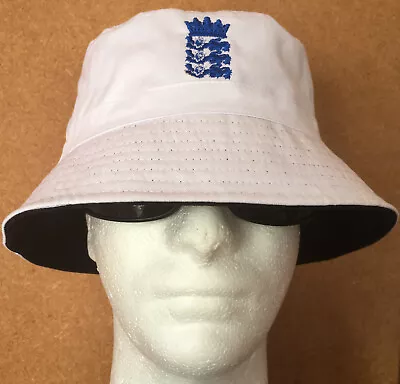 £12.95 • Buy England 3 Lions  Holiday Sun Hat Bucket Ashes Summer Football Unisex World Cup