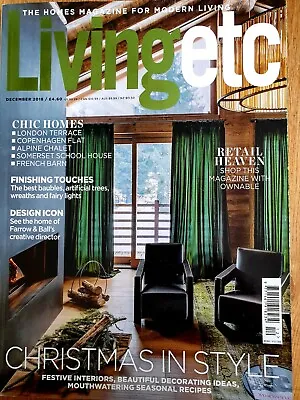 £1.99 • Buy Living Etc Magazine December 2018