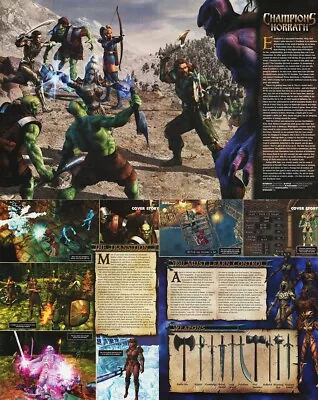 Champions Of Norrath EQ Original 2004 Display 4-Part Video Game Promo 18x22 • £28.50