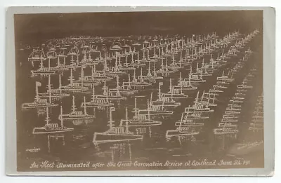 £10 • Buy Battleships Cruisers Etc George V Coronation Fleet Review SPITHEAD RP PC 1911