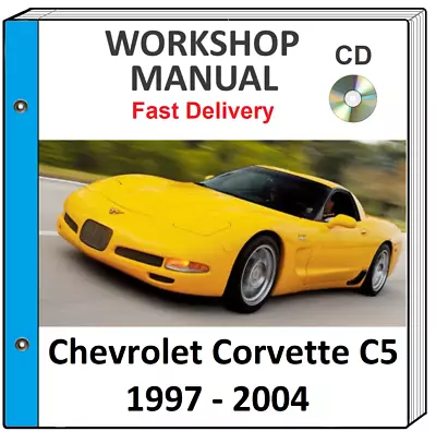 Chevrolet Corvette C5 2000 2001 2002 2003 2004 Service Repair Workshop Manual Cd • $9.99