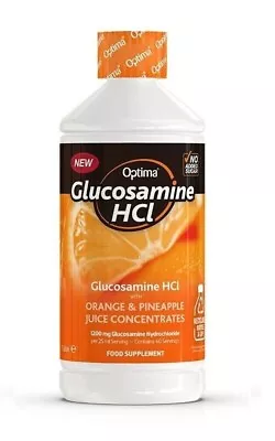 Optima Glucosamine HCl With Orange & Pineapple Juice Concentrates 1 L BBE 05/24 • £14.99