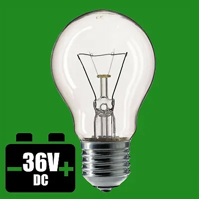 2x 40W 36V Low Voltage GLS Clear Dimmable ES E27 Edison Screw Light Bulb Lamp • £6.99