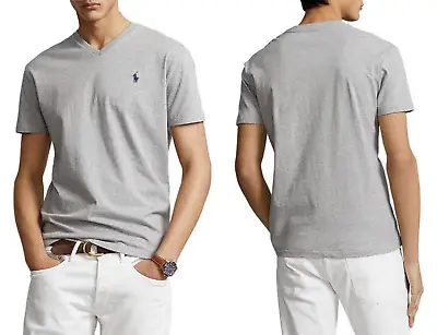 £59.03 • Buy Polo Ralph Lauren Fringe V Neck T-Shirt Soft Shirt Custom Slim Fit Top New S