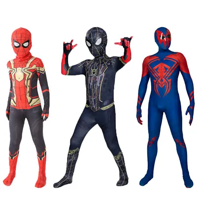 Kids Marvel Superhero Cosplay Halloween Costume SpiderMan Fancy Dress Party • £12.99