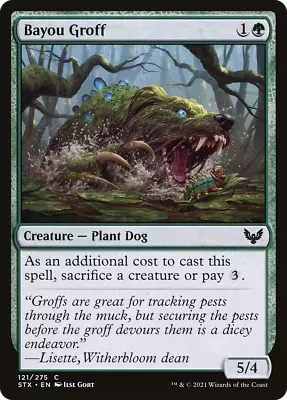 MTG FOIL Bayou Groff STX #121 Common • $1