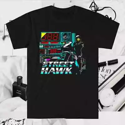 Street Hawk 80's Action TV Series Men's Black T-Shirt Size S To 5XL • $19.99