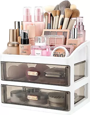 Bathroom Bedroom Desk Makeup Organizer: Large Capacity Black • $51.71