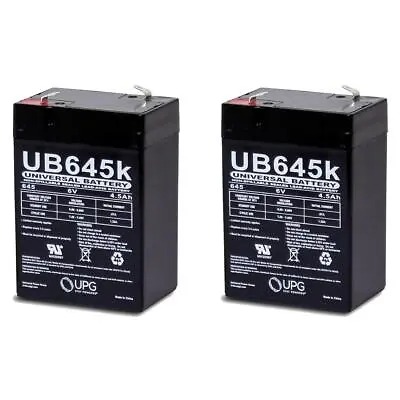 UPG 2 Pack - New 6 Volt 4.5 AH Rechargeable GAME CAMERA Or DEER FEEDER BATTERY • $24.99