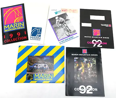 Marin Mountain Bikes Catalog LOT  1987-90s Plus Poster Catalog • $112.50