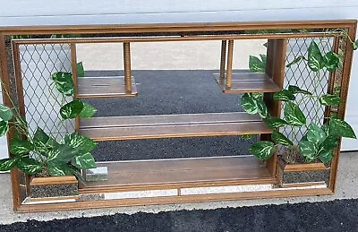 $142.49 • Buy Mid Century Vintage 60's Accessories Mirror Shadow Box Shelf Unit W/Planters