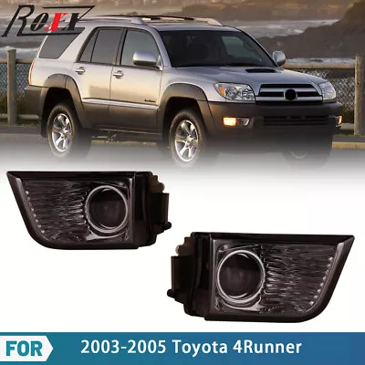 Fog Lights For 2003-2005 Toyota 4Runner Driving Front Bumper Lamps Smoke Lens • $44.99