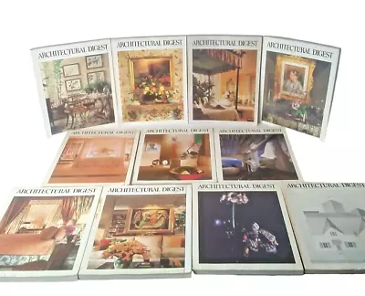 Vintage Architectural Digest 1982 Lot Of 11 Issues Magazine Set (Missing June) • $45