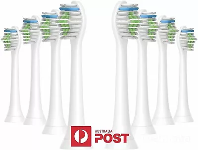 8 X Philips Sonicare Toothbrush Compatible Replacement Brush Head Refills HX6064 • $19.99