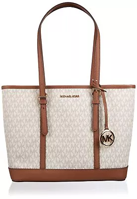 Michael Kors Jet Set Travel Small Shoulder Tote Vanilla 14.75W X 10H X 5.5D • $115.52