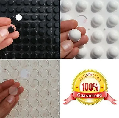 £18.69 • Buy Clear, Black, White 3M RUBBER FEET ~ LARGE Silicone SELF ADHESIVE Stick On Pads