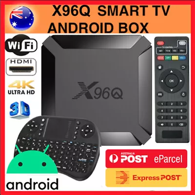 $39.59 • Buy AU X96Q Android 10. Smart TV Set Box Media Player MINI PC HDMI 4K WIFI HD 2023 