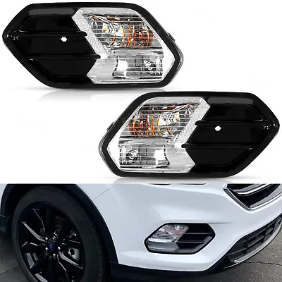 Fit For Ford Escape Kuga 2017 2018 2019 Front Bumper Fog Light Lamps Left+Right • $64.21