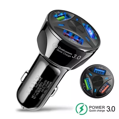 $5.73 • Buy 3 Port Multi USB Car Charger QC 3.0 Fast Adapter For Android IPhone Samsung