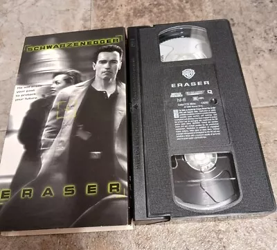 1996 Vintage Eraser Movie VHS Tape Arnold Schwarzenegger Tested  • $9.99