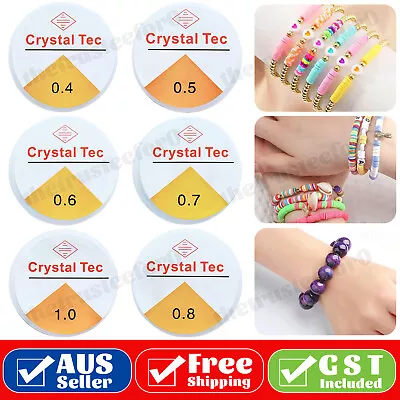 Clear Stretch Elastic Cord String Bead Beading Jewellery Bracelet Thread Line • $4.49