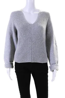 $49.99 • Buy The Range Women's Cotton V Neck Pullover Sweater Gray Size S