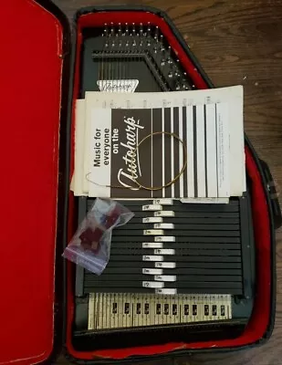 Vintage Oscar Schmidt Autoharp Lap Harp 36 Strings With Case • $48