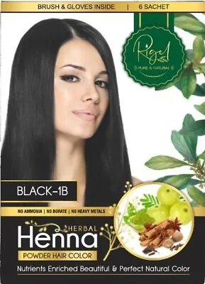 Rigel Henna Powder Hair Color Dye Perfect Natural Colouring Ammonia Free  • £3.99