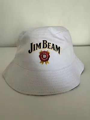 Jim Beam Bucket Hat Reversible Like New White • $21.95