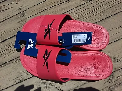 Mens Reebok U.S. Size 12 Red Slide On Sandles! Sku#6 • £19