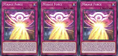 Yugioh! 3x Mirage Mirror Force 👁️ LEDE-EN078 Legacy Of Destruction! PREORDER • $3.99