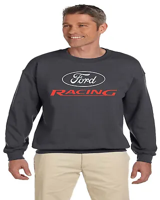 Ford Racing Sweatshirt For Men Crewneck Sweats Mustang Mopar Gear Decal Gifts • $29.95