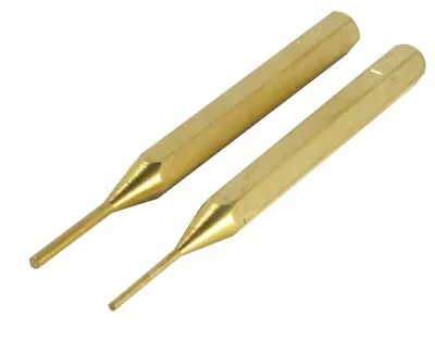 $6.95 • Buy New 2 PC ARMORER GUNSMITH BRASS TUBE PUNCH DRIFT PIN In Closable Pouch