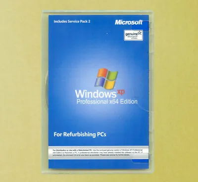 NEW Windows XP Professional X64 Edition Full Version Disk COA Product Key 64 Bit • $29.95