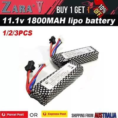 11.1v 2000mAH Lipo Battery Gel Blaster Toy Upgrade Jinming S-CAR Gen 8-M4 J9 J10 • $16.95