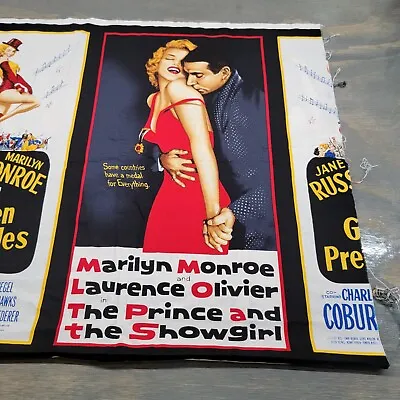 Vintage Marilyn Monroe Fabric 43.5 X50 Hollywood Icons Robert Kaufman • $19.99