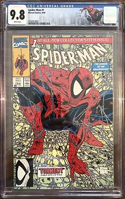 Spider-Man #1 Green CGC 9.8  (Marvel 1990) Todd McFarlane C/A Special CGC Label • $94.99