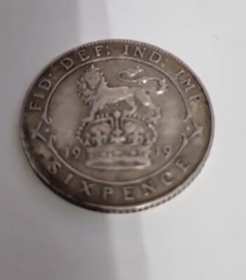 £3.99 • Buy George V Solid Silver Sixpence 1919