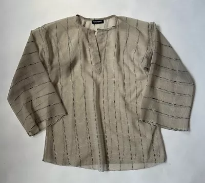 Vintage Womens Tunic Blouse By Fragments 80s 90s Sheer Blouse Small/Medium • $19.88