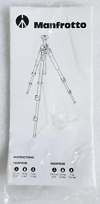 Manfrotto 190XPROB / 055XPROB  Camera Tripod Instructions • $10