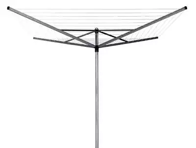 Topspinner 164 Ft Outdoor Metal Clothes Drying Rack Ground Spike Metallic Gray • $76.05