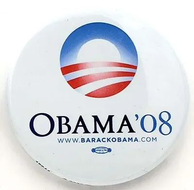 2008 Barack Obama Classic Campaign Button - White • $9.95