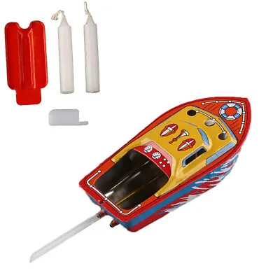 Vintage Boat Steam Powerd Collectable Toy Boat Educational Recycle Retro Tin Boa • $9.99