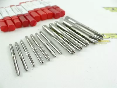 12 New Assorted + Metric Etco Hss 3 & 4 Flute Taps #5-40nc To 3/8 -16nc • $9.95