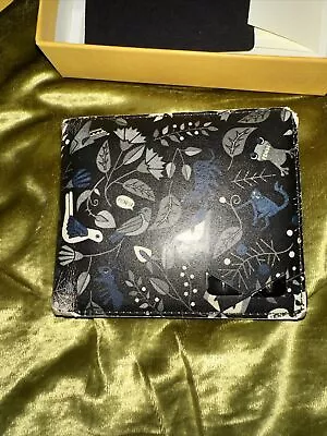 Fendi Monster Eyes Mens Wallet Birds Flowers All Over Print • $200