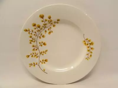 Maidenhair Fern Yellow By Martha Stewart Salad Plate Yellow Fern Leaves White • $10.49