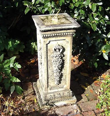 Floral Brass Stone Garden Sundial • £469.99