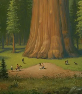 General Sherman Giant Forest Of Sequoia Art By Mark Ryden • $100