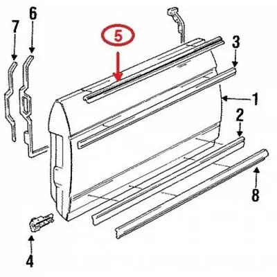 Window Outside Seal Door Glass Rubber Scraper Brush Set For Mercedes W123 Coupe • $56.90