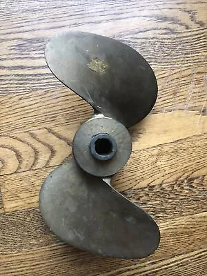 NOS Vintage Brass Michigan 4JC 450 4 Propeller 2 Blade  10.5  Nautical Decor • $57.99